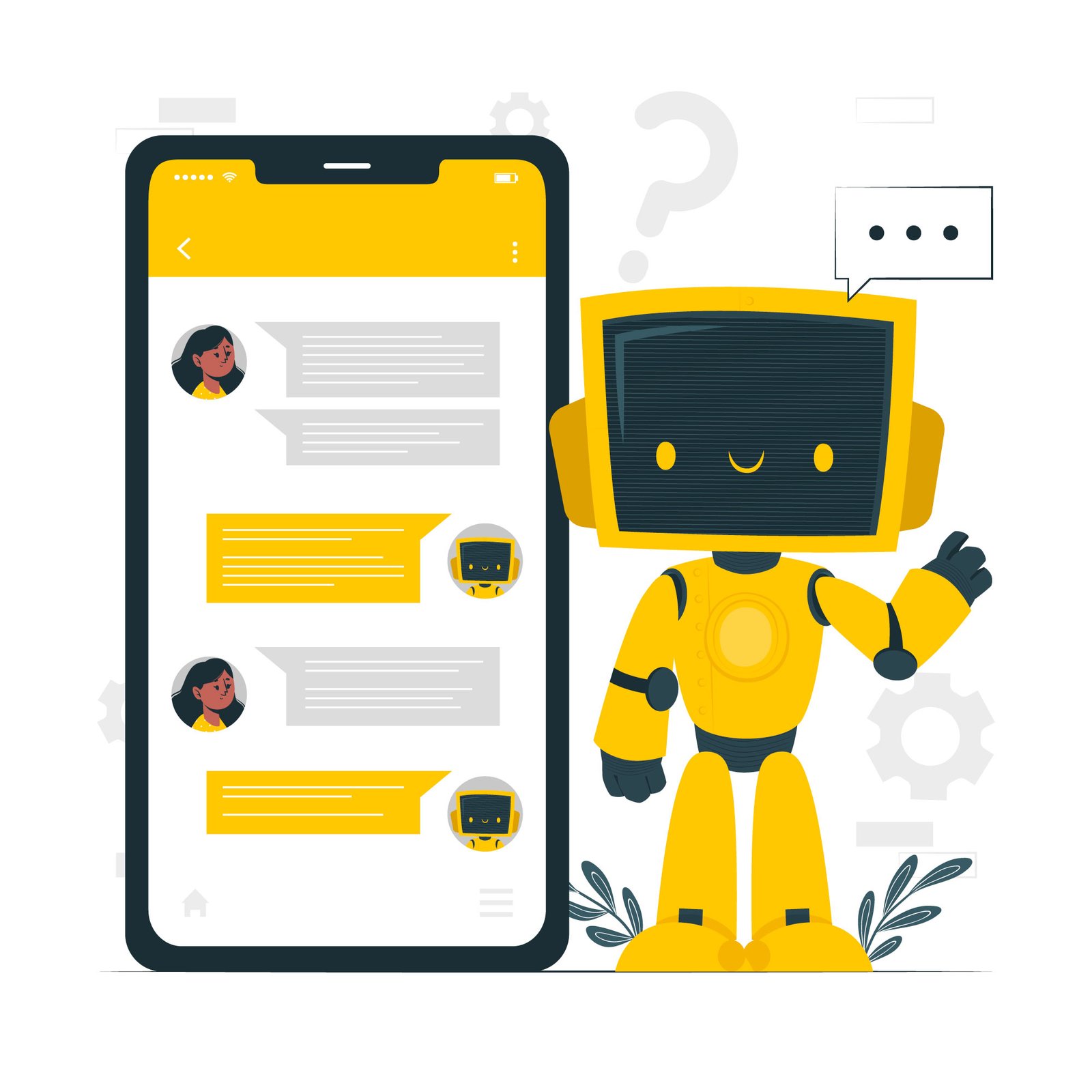 chatbots says hello world