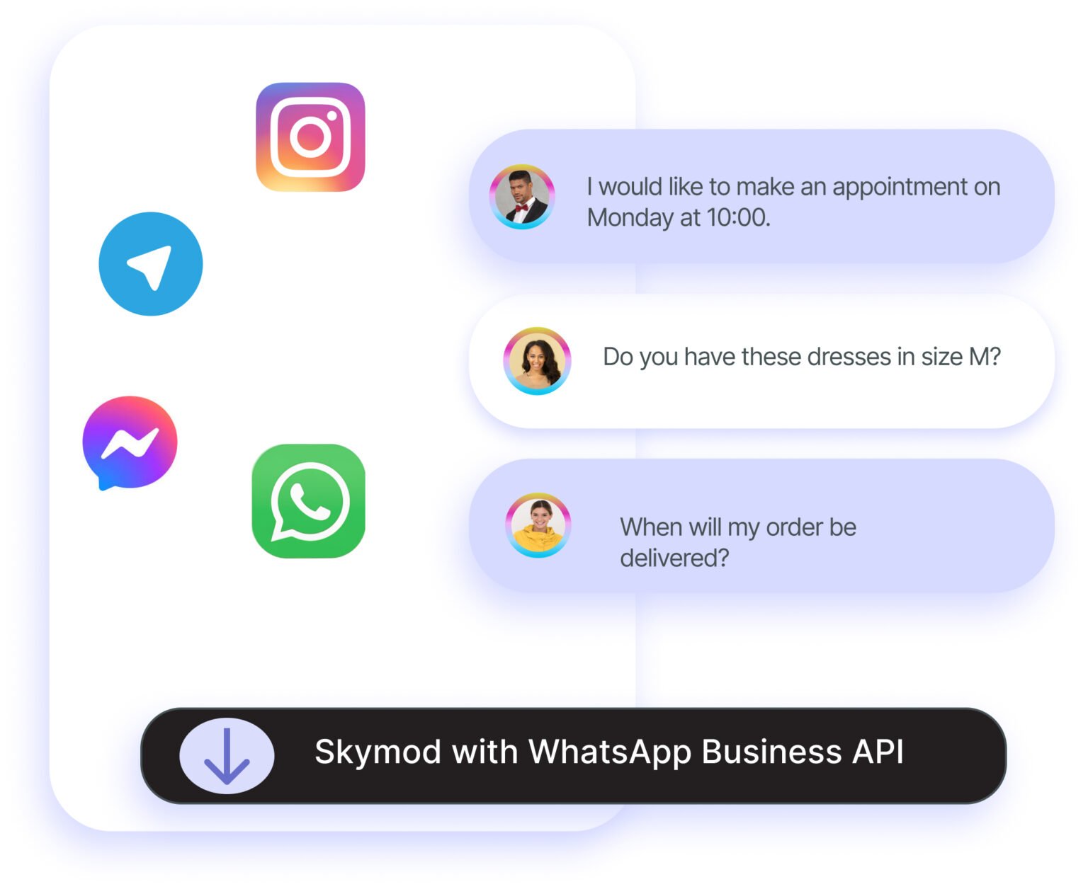 skymod-skystudio-interation-whatsapp-instagram-telegram-facebook