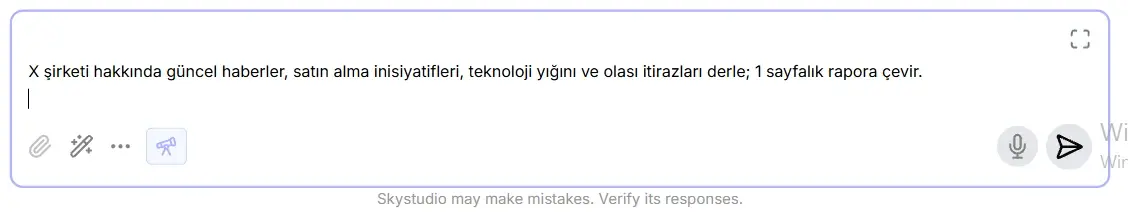 SkyStudio Chat Nasıl Başlatılır Ekran goruntusu 2026 01 27 133908