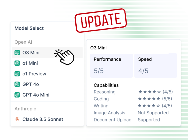 LLM updates on SkyStudio 3