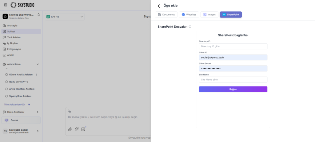 SharePoint'te Nasıl Bağlanırım? Sharepoint