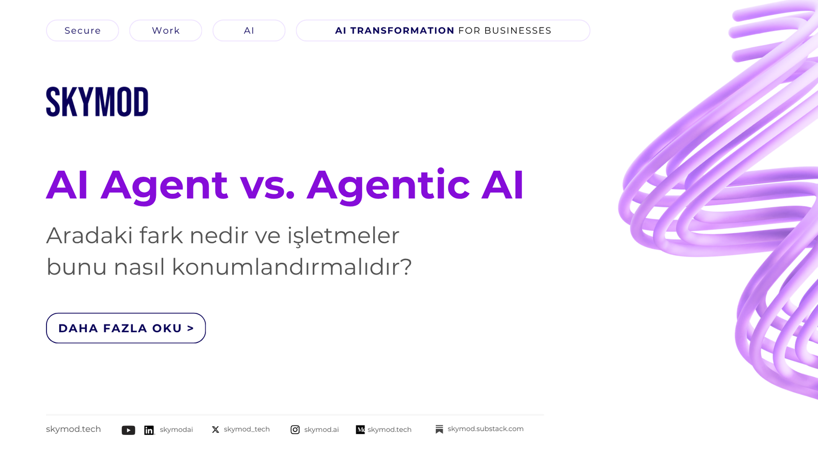 Agentic AI vs. AI Agent-TR